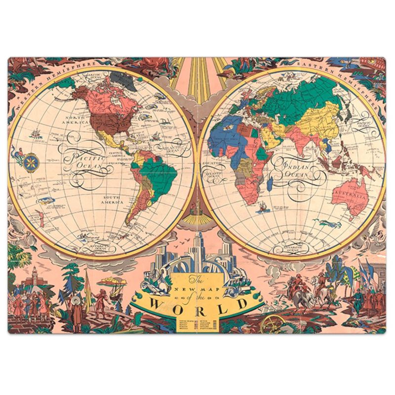 TYT2763 - Quebra-Cabecas - O Novo Mapa do Mundo 1928 - 1000 Pecas - Toyster 2.jpg
