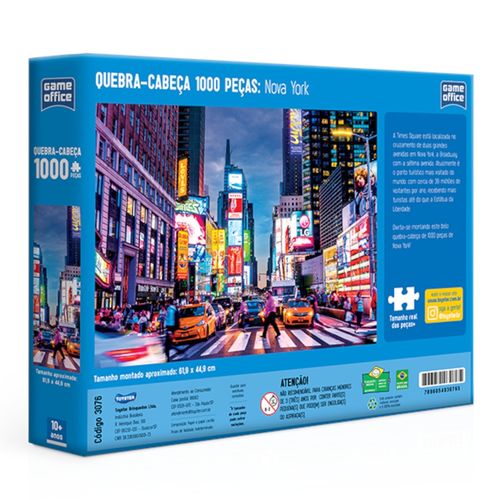 Quebra-Cabeças - Nova York - 1000 Peças - Toyster