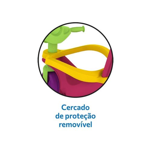 Triciclo Infantil - Mototico Passeio e Pedal - Rosa - Bandeirante