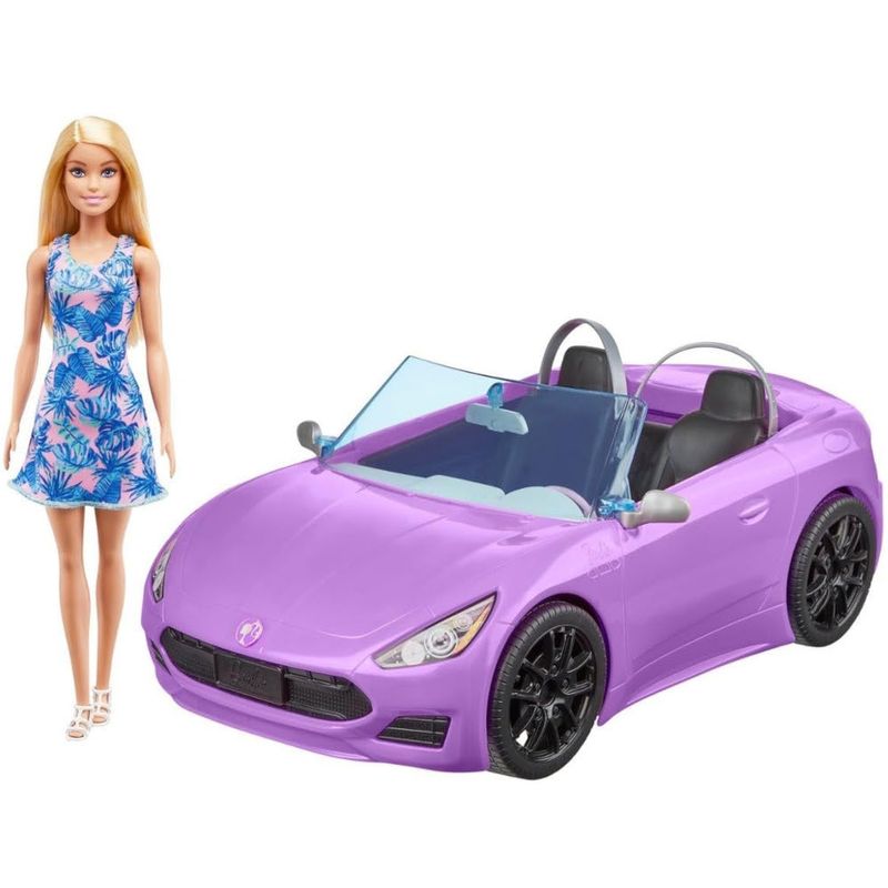 MATHBY29 - Boneca Barbie com Carro - Conversivel - Roxo - Mattel 1.jpg