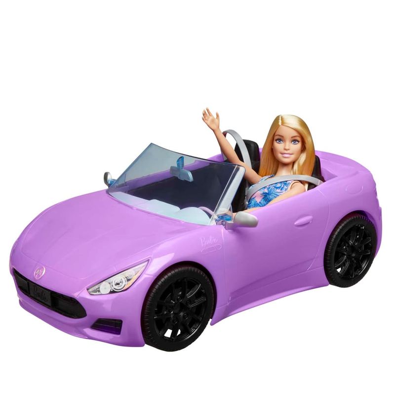 MATHBY29 - Boneca Barbie com Carro - Conversivel - Roxo - Mattel 3.jpg