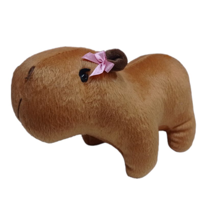 MUR1611 - Pelucia de Capivara - Laco Rosa - 23 cm - Mury Baby 1.jpg