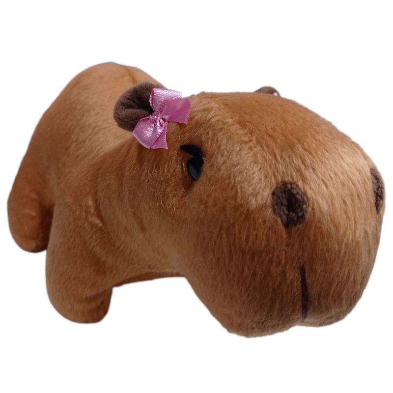 MUR1611 - Pelucia de Capivara - Laco Rosa - 23 cm - Mury Baby 2.jpg