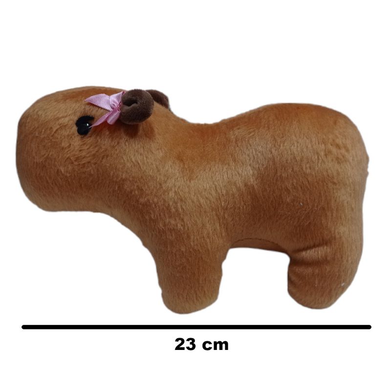 MUR1611 - Pelucia de Capivara - Laco Rosa - 23 cm - Mury Baby 3.jpg