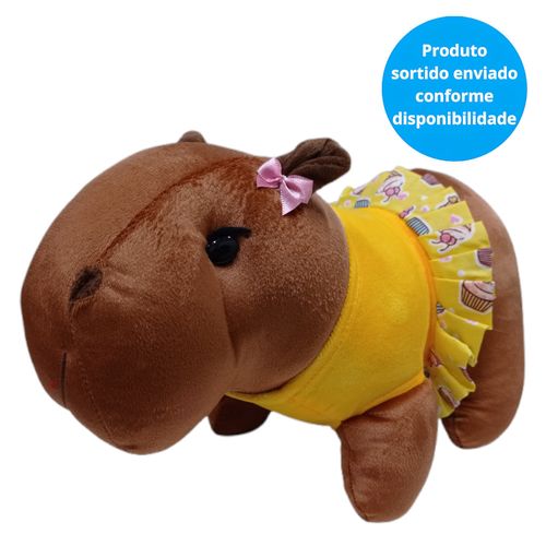 Pelúcia de Capivara - Capivara com Roupa - 34 cm - Sortido - Mury Baby