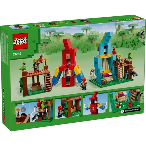 LEGO Minecraft - As Casas dos Papagaios - 535 Peças - 21282
