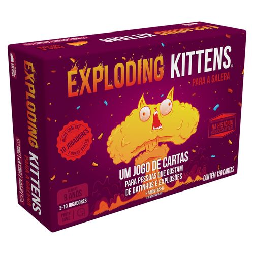 Jogo de Cartas - Exploding Kittens: Para a Galera - Galápagos