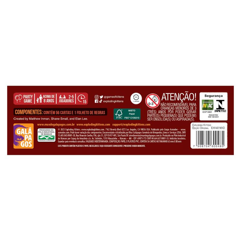 ILHEXK401 - Jogo de Cartas - Exploding Kittens - Galapagos 3.jpg