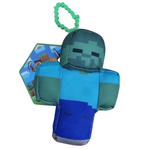 Pelúcia Minecraft - Zumbi - Mojang - 13 cm - Multikids
