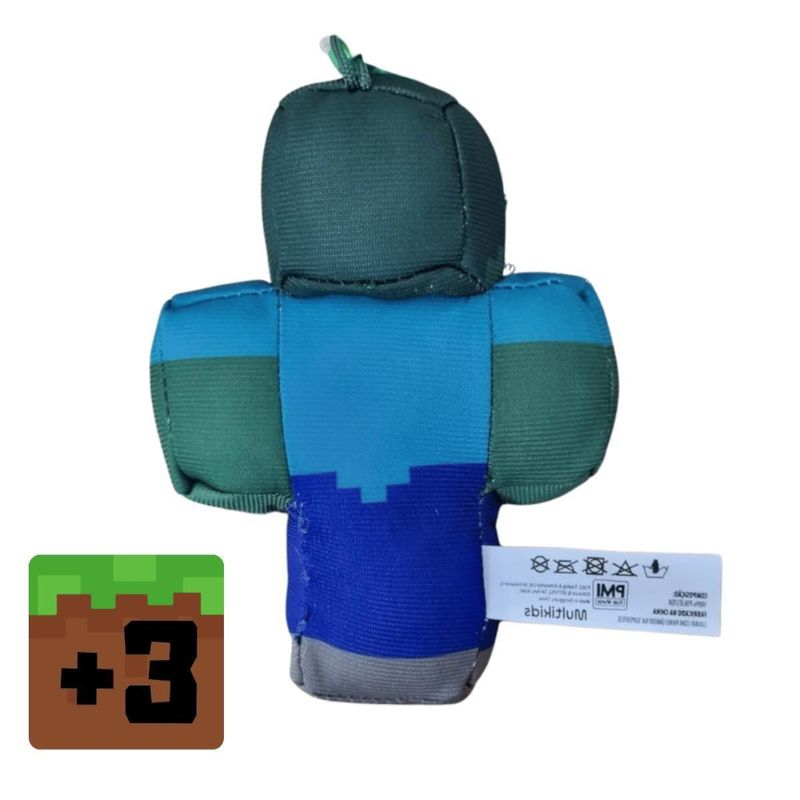 MLABR2454 B - Pelucia Minecraft - Zumbi - Mojang - 13 cm - Multikids 3.jpg