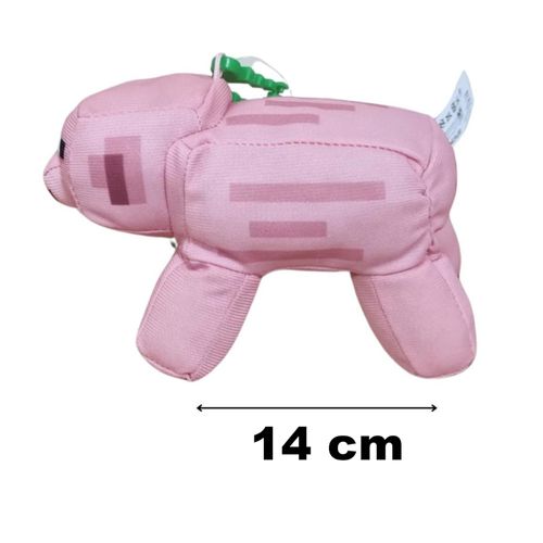 Pelúcia Minecraft - Porco - Mojang - 14 cm - Multikids