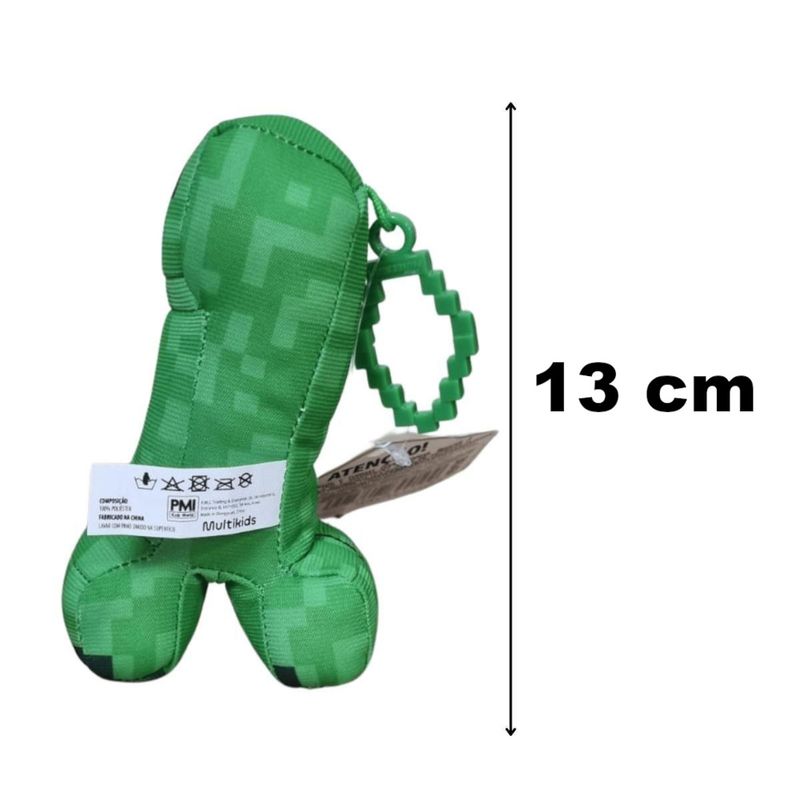 MLABR2454 E - Pelucia Minecraft - Creeper - Mojang - 13 cm - Multikids 2.jpg