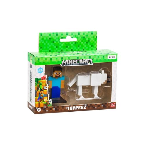 Conjunto Minecraft - Steve e Lobo - Mojang - Multikids