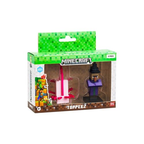 Conjunto Minecraft - Axolote e Bruxa - Mojang - Multikids