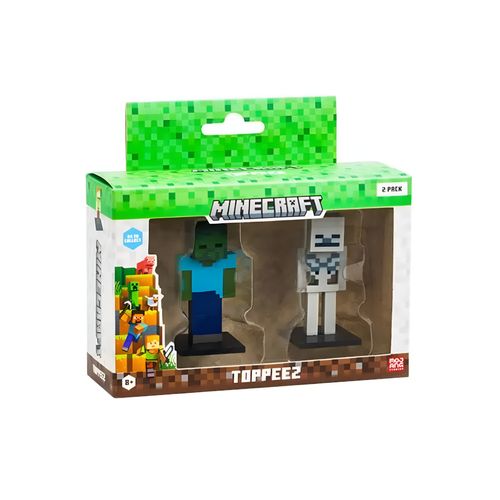 Conjunto Minecraft - Zumbi e Esqueleto - Mojang - Multikids