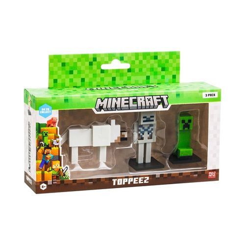 Conjunto Minecraft - Lobo, Esqueleto e Creeper - Mojang - Multikids