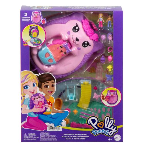 Playsey Polly Pocket - Mãe e Bebê Ouriço - Mattel