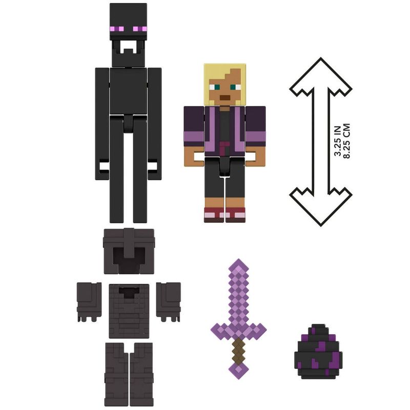 MATGTT53 JCN53 - Figuras Articuladas Minecraft - Kai Conquistador - Mojang - Mattel 3.jpg