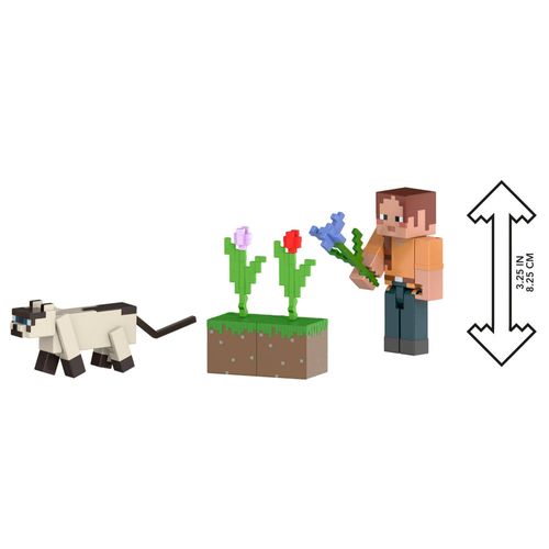 Figuras Articuladas Minecraft - Ari Errante do Campo - Mojang - Mattel
