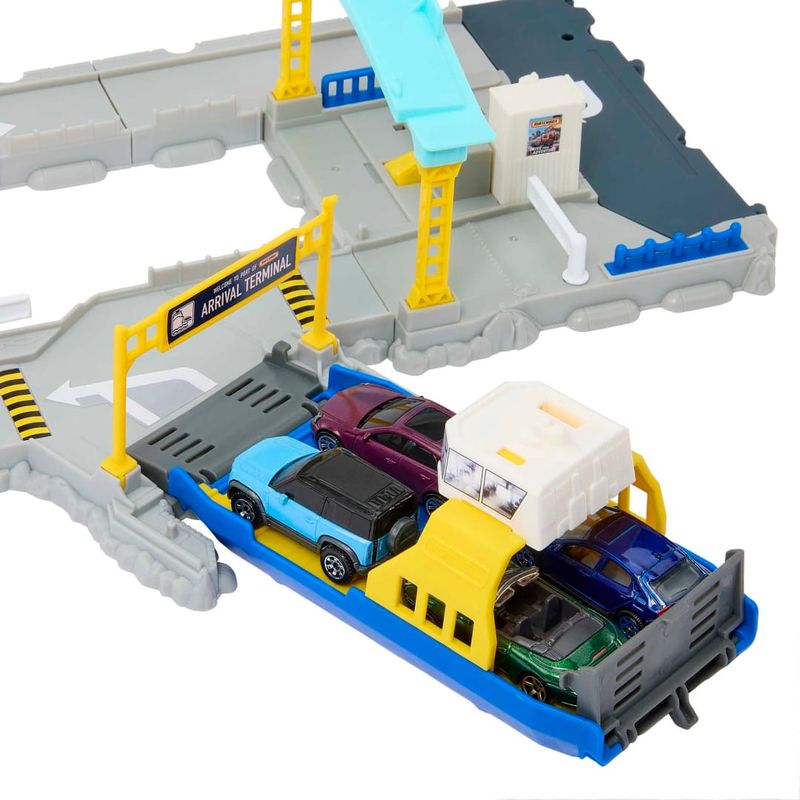 MATGVY82 HMH29 - Playset com Carrinho - Porto de Balsa - Matchbox - Action Drivers - Mattel 3.jpg