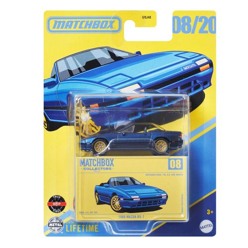 Carrinho Matchbox - Mazda RX-7 1988 - Collectors - 1:64 - Mattel