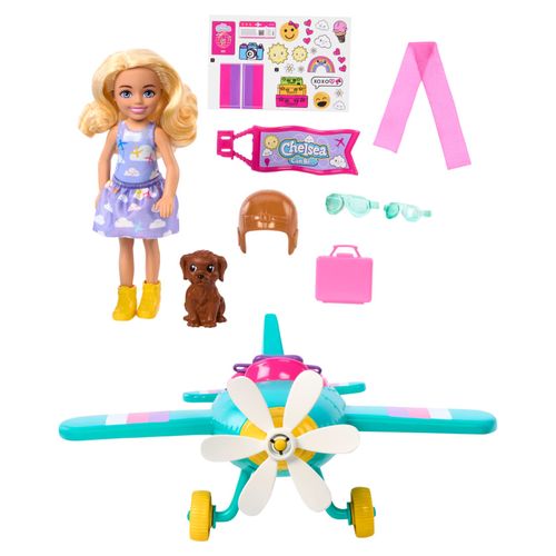 Playset Barbie - Chelsea Piloto de Avião - Mattel