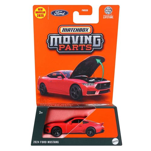 Carrinho Matchbox - Ford Mustang 2024 - Moving Parts - 1:64 - Mattel