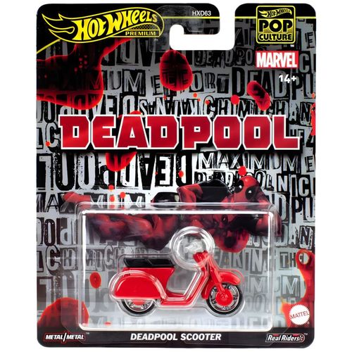 Carrinho Hot Wheels - Deadpool Scooter - Deadpool - Pop Culture - Mattel