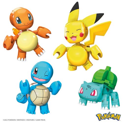 Blocos de Montar - Equipe de Kanto - Mega - 130 Peças - Mattel
