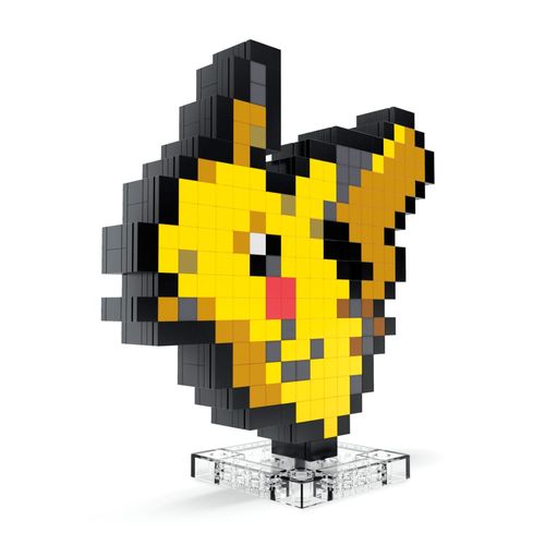 Blocos de Montar - Pikachu Pixel Art - Pokémon - Mega - 400 Peças - Mattel