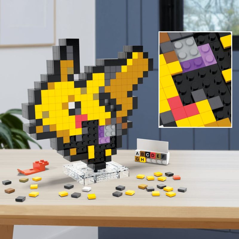 MATHTH74 - Blocos de Montar - Pikachu Pixel Art - Pokemon - Mega - 400 Pecas - Mattel 4.jpg