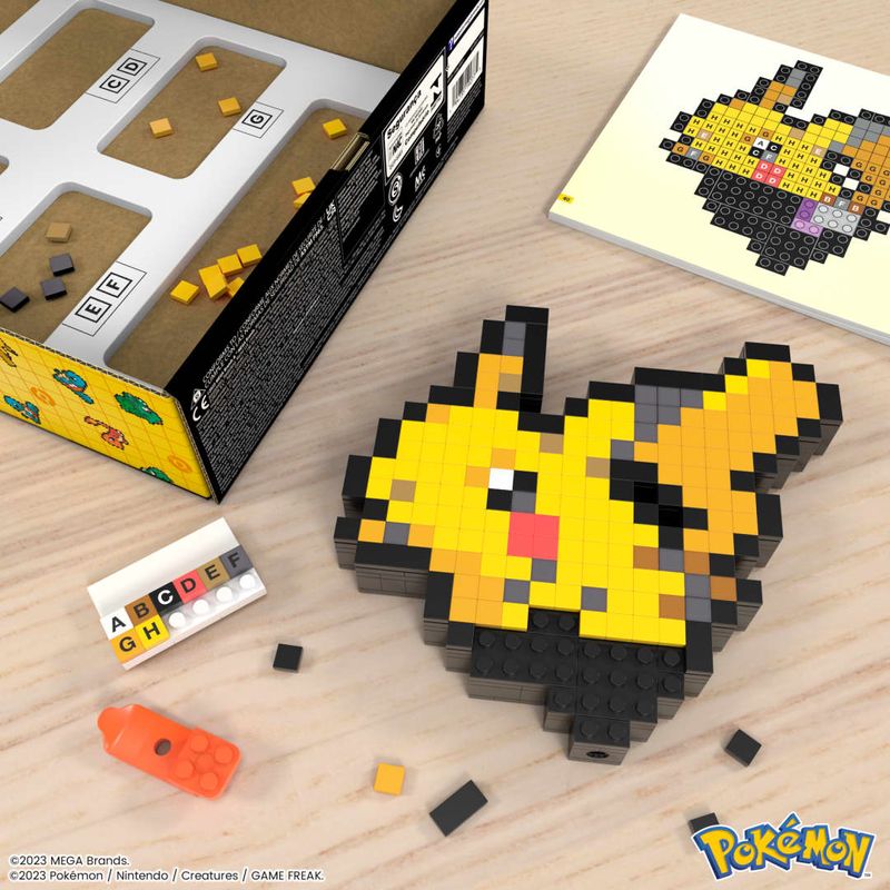 MATHTH74 - Blocos de Montar - Pikachu Pixel Art - Pokemon - Mega - 400 Pecas - Mattel 5.jpg