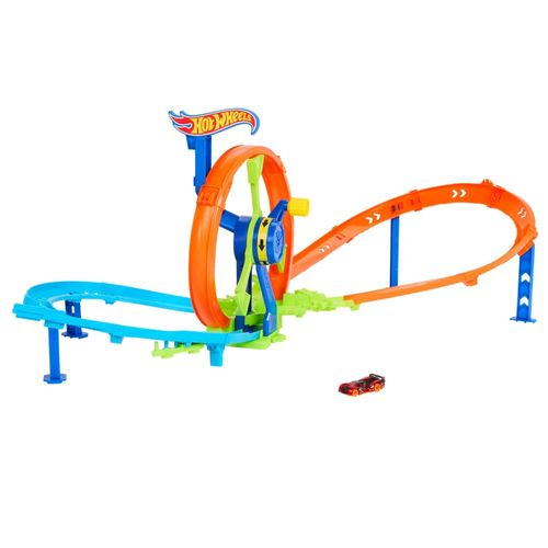 Pista com Carrinho Hot Wheels - Lançamento Veloz e Looping - Mattel