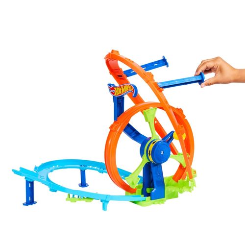 Pista com Carrinho Hot Wheels - Lançamento Veloz e Looping - Mattel