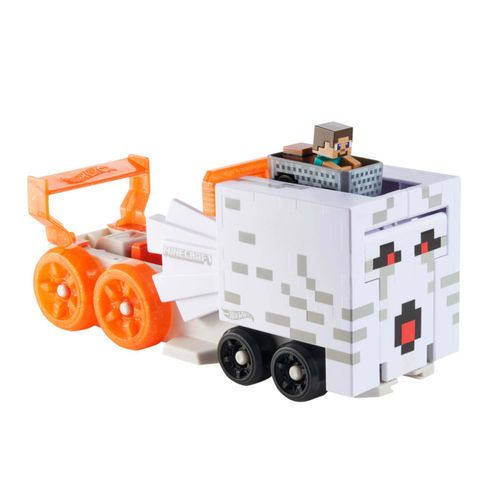 Lançador com Carrinho Hot Wheels - Lançador de Ghast - Minecraft - Mattel