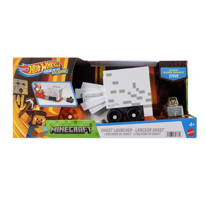 MATJFV69 - Lancador com Carrinho Hot Wheels - Lancador de Ghast - Minecraft - Mattel 2.jpg