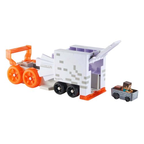 Lançador com Carrinho Hot Wheels - Lançador de Ghast - Minecraft - Mattel