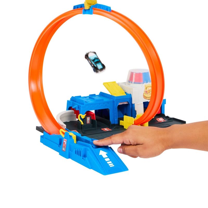 MATJBM71 - Pista com Carrinho Hot Wheels - Super Delegacia - City - Mattel 5.jpg