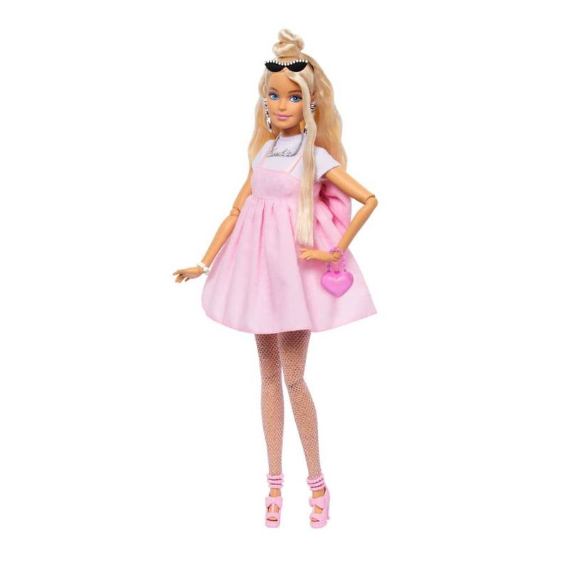 MATHYV27 - Boneca Barbie - Vestido Rosa com Laco - Deluxe Styles - Mattel 1.jpg