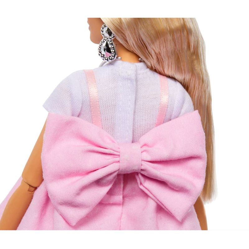 MATHYV27 - Boneca Barbie - Vestido Rosa com Laco - Deluxe Styles - Mattel 5.jpg
