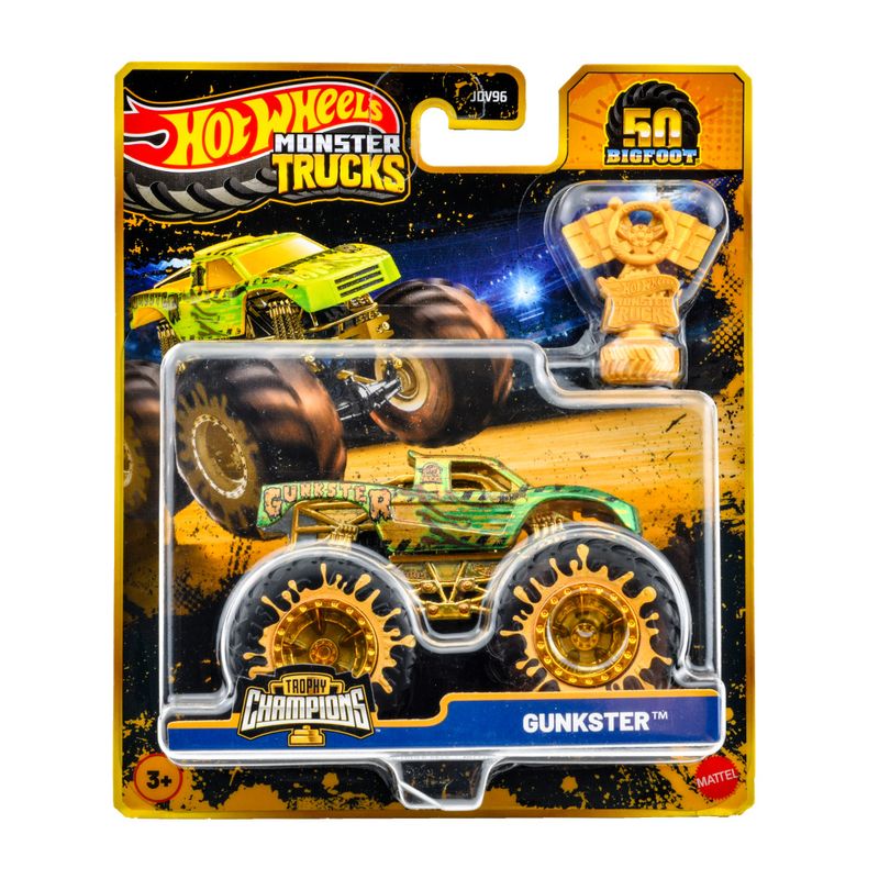 MATJDV96 JDV99 - Carrinho Hot Wheels - Gunkster - Trophy Champions - Monster Truck - 164 - Mattel 1.jpg