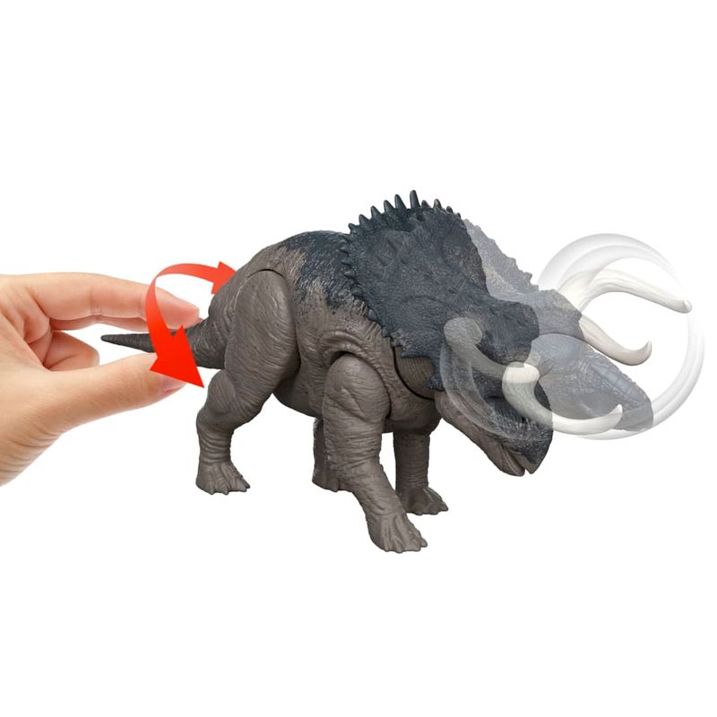 MATJGB87 JGC81 - Dinossauro Articulado com Som - Nasutoceratops - Wild Roar - Jurassic World - 30 cm 4.jpg
