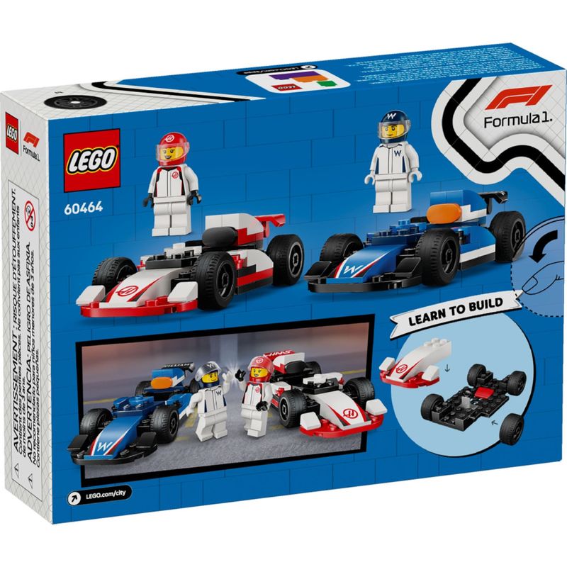 LEG60464 - LEGO City - Carros da Williams Racing e Haas F1 - 92 Pecas - 60464 5.jpg