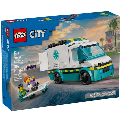 LEGO City - Ambulância de Emergência - 184 Peças - 60451