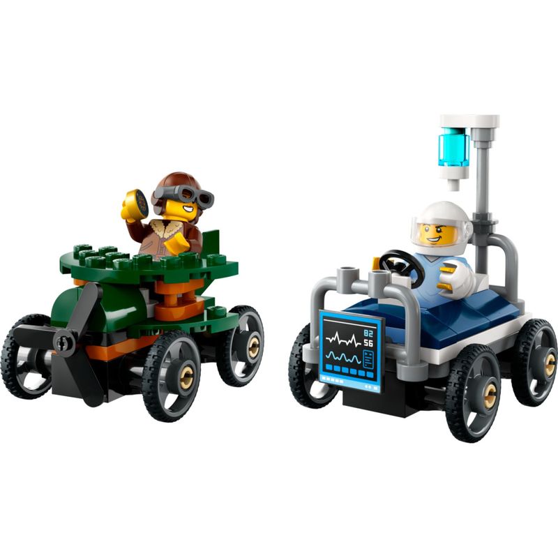 LEG60459 - LEGO City - Carro de Aviao vs Cama de Hospital - 70 Pecas - 60459 2.jpg