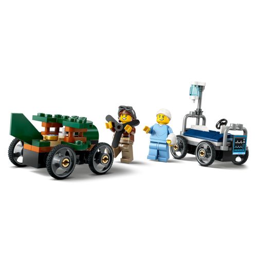 LEGO City - Carro de Avião vs Cama de Hospital - 70 Peças - 60459