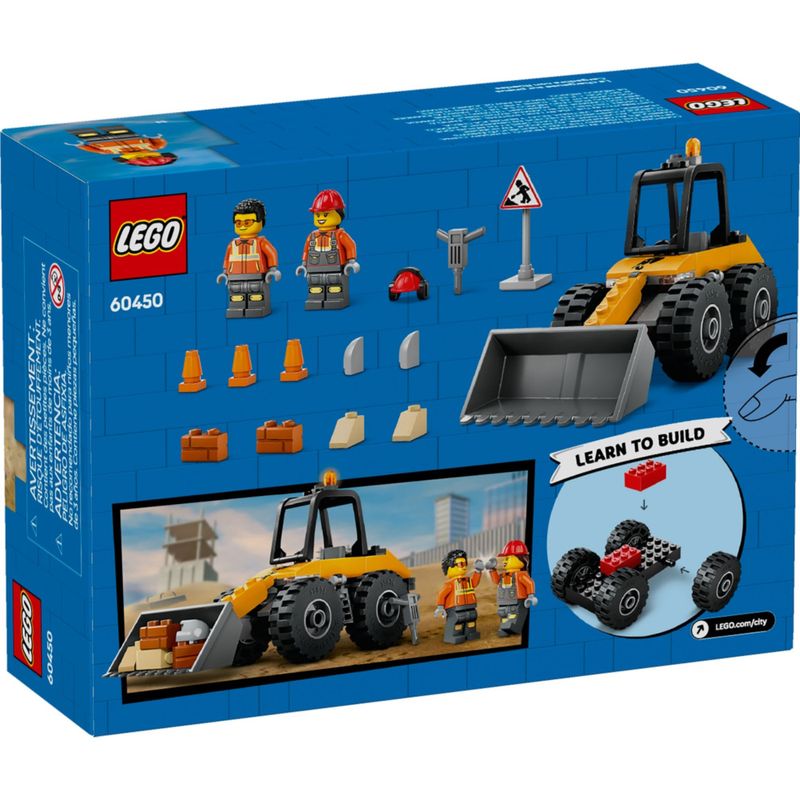 LEG60450 - LEGO City - Carregadeira de Rodas de Construcao Amarela - 81 Pecas - 60450 4.jpg