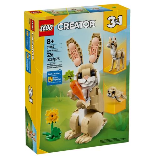 LEGO Creator 3 em 1 - Coelhinho Fofo - 326 Peças - 31162