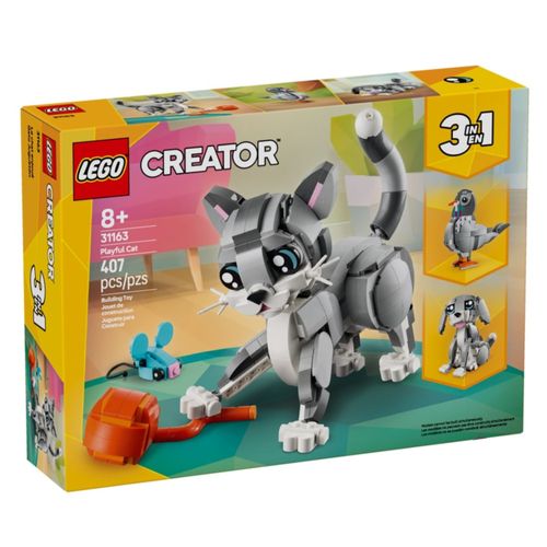 LEGO Creator 3 em 1 - Gato Brincalhão - 407 Peças - 31163