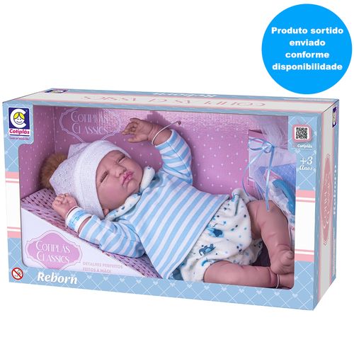 Boneca Reborn - Cotiplás Classics - Menino - Sortido - Cotiplás